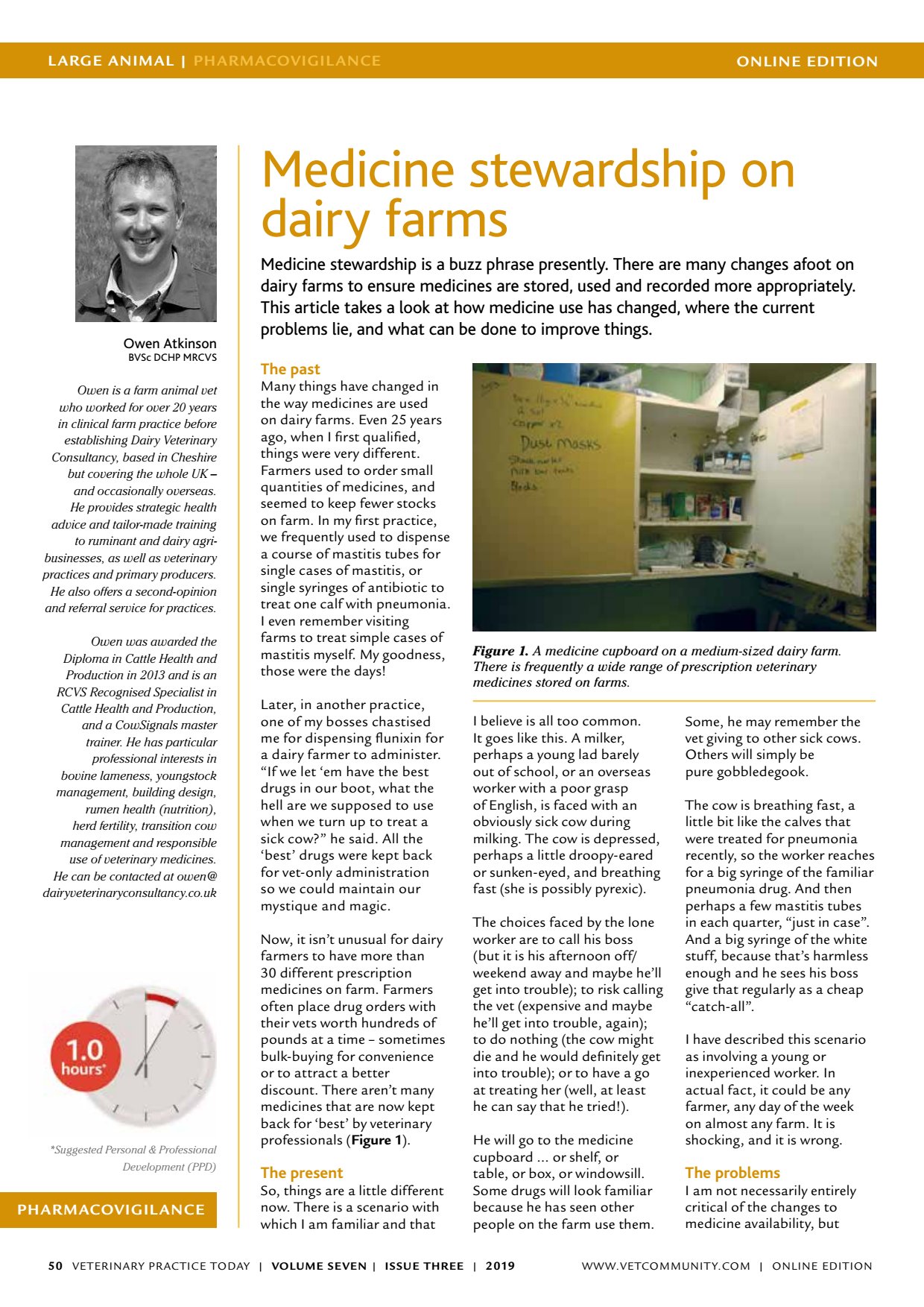 Medicine stewardship dairy