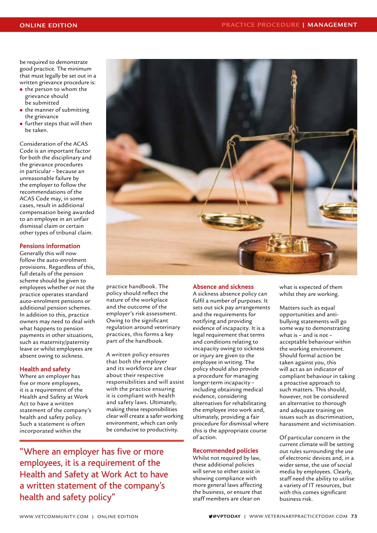 Pensions information Health